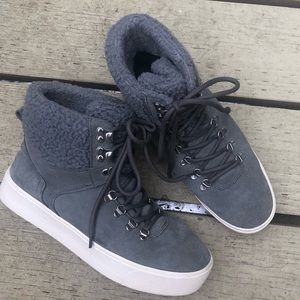 Marc Fisher lace up ankle booties